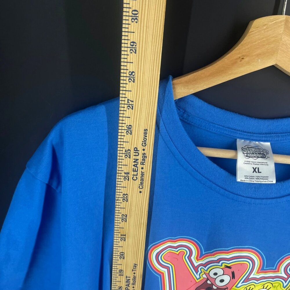 SpongeBob SquarePants Blue Graphic T-Shirt XL - Picture 4 of 6